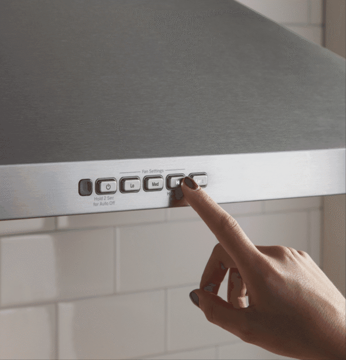 GE JVW5361SJSS GE® 36" Wall-Mount Pyramid Chimney Hood - Image 3