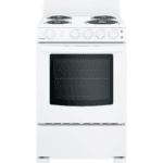 GE RAS240DMWW 24 in. 4 Burner Element Free-Standing Electric Range Oven in White