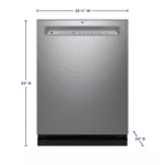 GE GDF670SYVFS 24 in. Fingerprint Resistant Stainless Steel Front Control Built-In Tall Tub Dishwasher