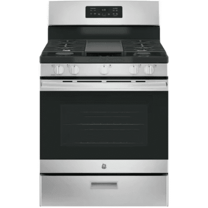 GE JGBS66REKSS 30 in. 5.0 cu. ft. Freestanding Gas Range in Stainless Steel without Griddle