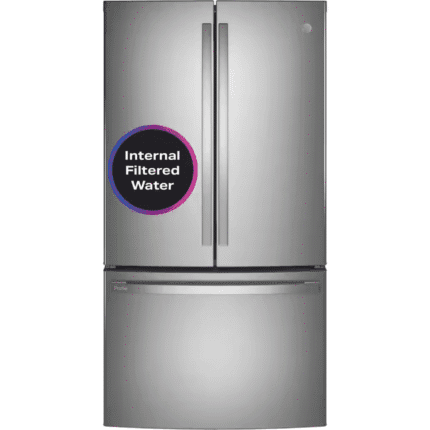 GE PWE23KYNFS Profile 23.1 cu. ft. French Door Refrigerator in Fingerprint Resistant Stainless Steel, Counter Depth, ENERGY STAR