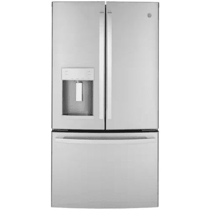 GE GYE22GYNFS 22.1 cu. ft. French Door Refrigerator in Fingerprint Resistant Stainless Steel, Counter Depth and ENERGY STAR