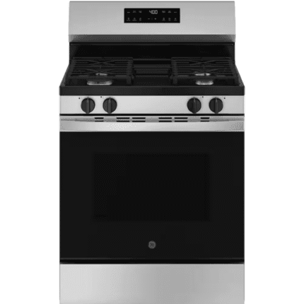GE GGF400PVSS 30 in. 4-Burners Free-Standing Smart Gas Range in Stainless Steel