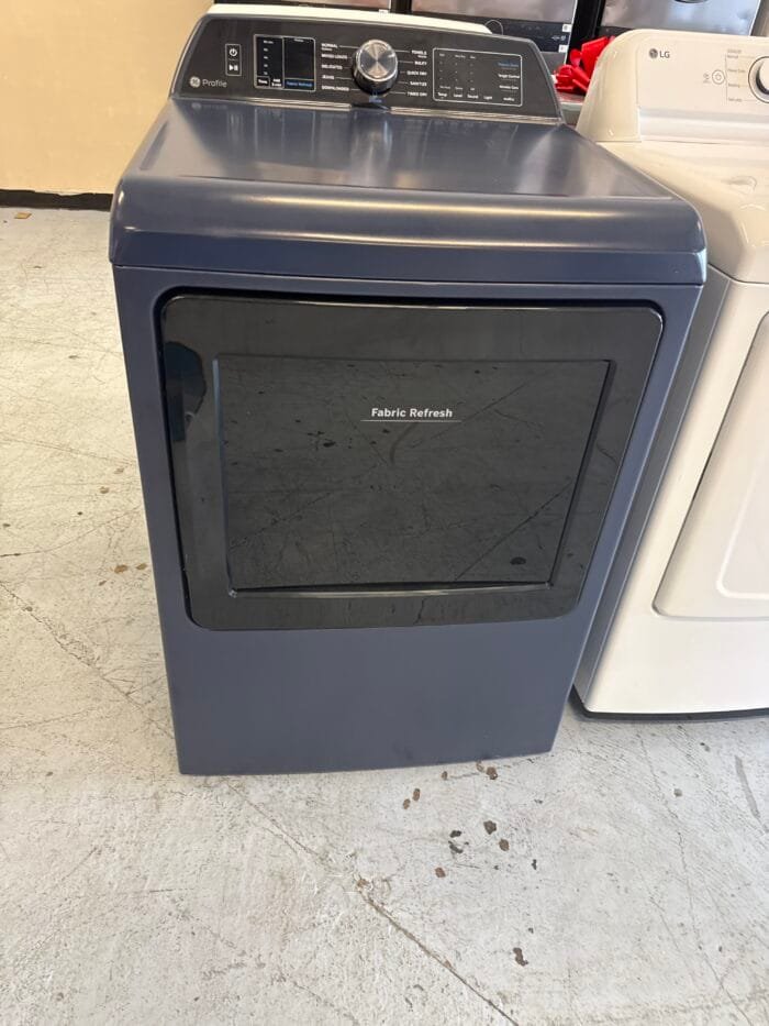 GE PROFILE PTD90EBPTRS  7.3 cu. ft. Smart Electric Dryer in Sapphire Blue with Fabric Refresh, Sanitize, Steam - Image 2