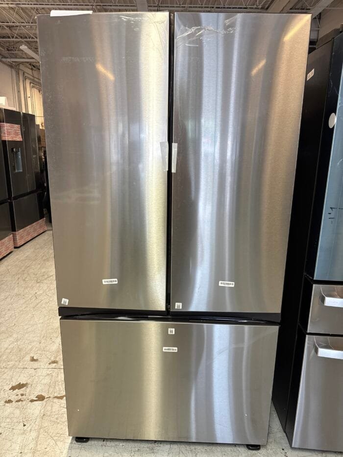 SAMSUNG RF30BB6600QLAA Bespoke 30 cu. ft. 3-Door French Door Smart Refrigerator with Beverage Center in Stainless Steel, Standard Depth - Image 2