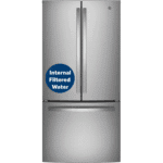 GE GWE19JYLFS 18.6 cu. ft. Counter Depth French Door Refrigerator in Fingerprint Resistant Stainless Steel
