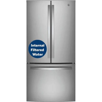 GE GWE19JYLFS 18.6 cu. ft. Counter Depth French Door Refrigerator in Fingerprint Resistant Stainless Steel