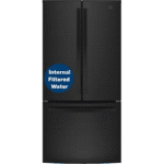 GE GNE25JGKBB 24.7 cu. ft. French Door Refrigerator in Black, ENERGY STAR
