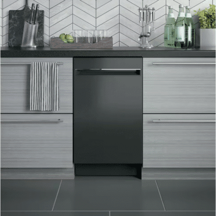 GE PDT145SGLBB Profile 18 in. Top Control ADA Dishwasher in Black with Stainless Steel Tub