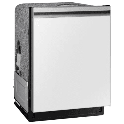 SAMSUNG DW80CB545012AA Bespoke Smart 46 dBA Dishwasher with StormWash and AutoRelease Door in White Glass