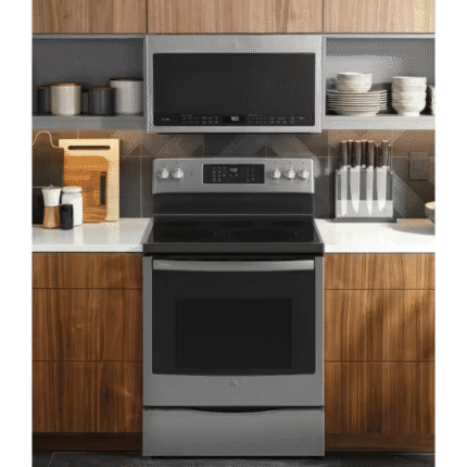 GE PB900YVFS Profile 30 in. 5 Burner Element Free-Standing Electric Convection Range in Fingerprint Resistant Stainless w/ Air Fry