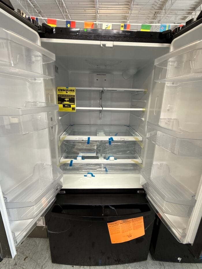 GE GNE25JGKBB 24.7 cu. ft. French Door Refrigerator in Black, ENERGY STAR - Image 3