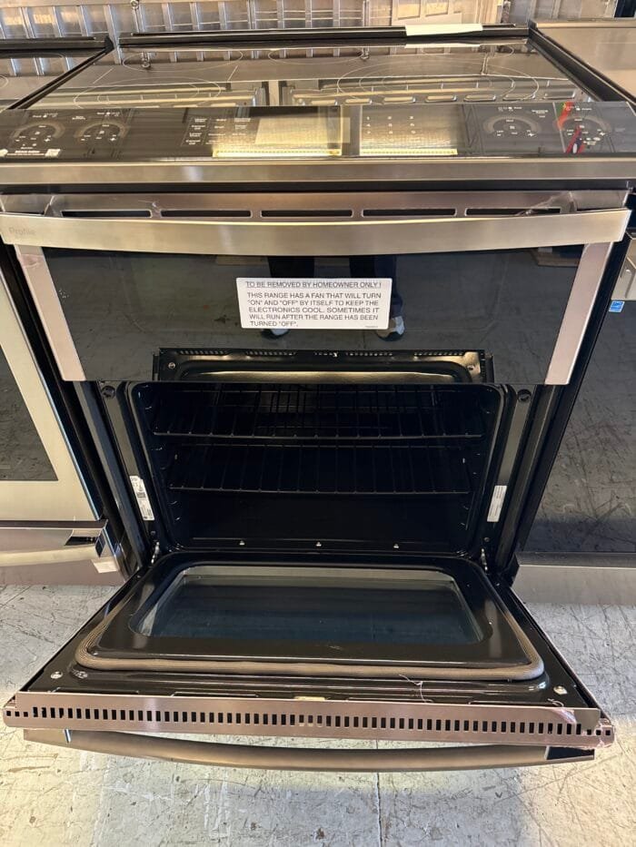 GE PS960YPFS Profile 30 in. 5 Burner Element Smart Slide-In Double Oven Electric Range in Fingerprint Resistant Stainless - Image 4