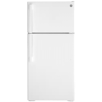 GE GTE16DTNRWW 15.6 cu. ft. Top Freezer Refrigerator in White, ENERGY STAR