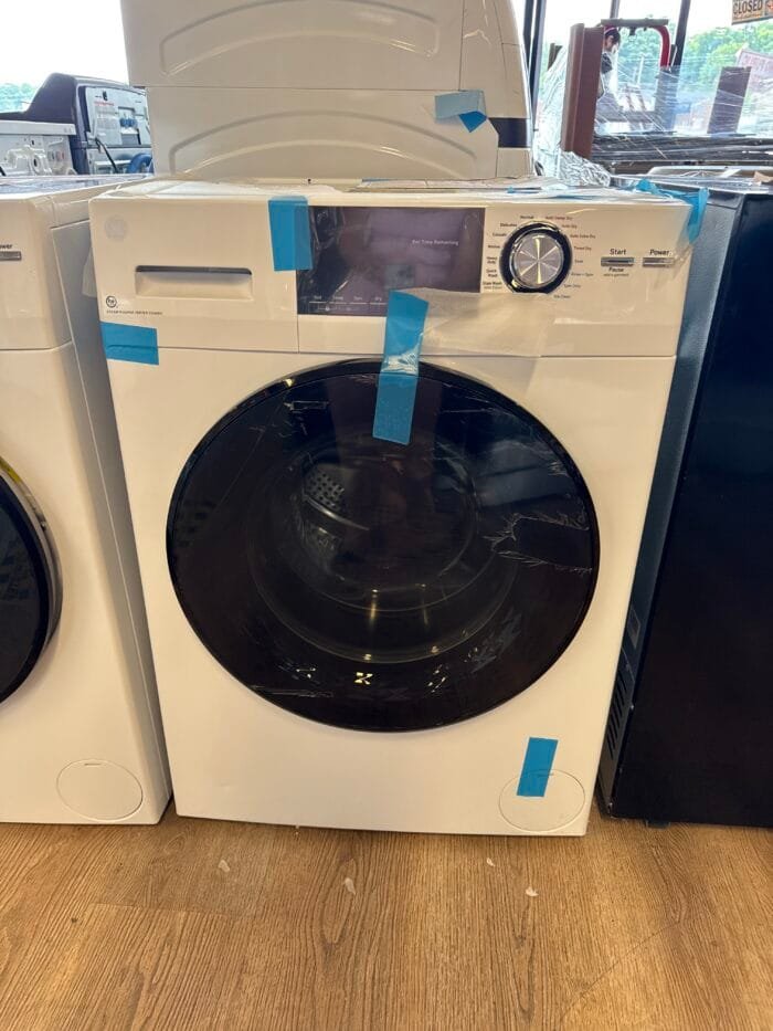 GE GFQ14ESSNWW 2.4 cu. ft. Compact White 120-Volt Ventless Electric All-in-One Washer Dryer Combo - Image 2