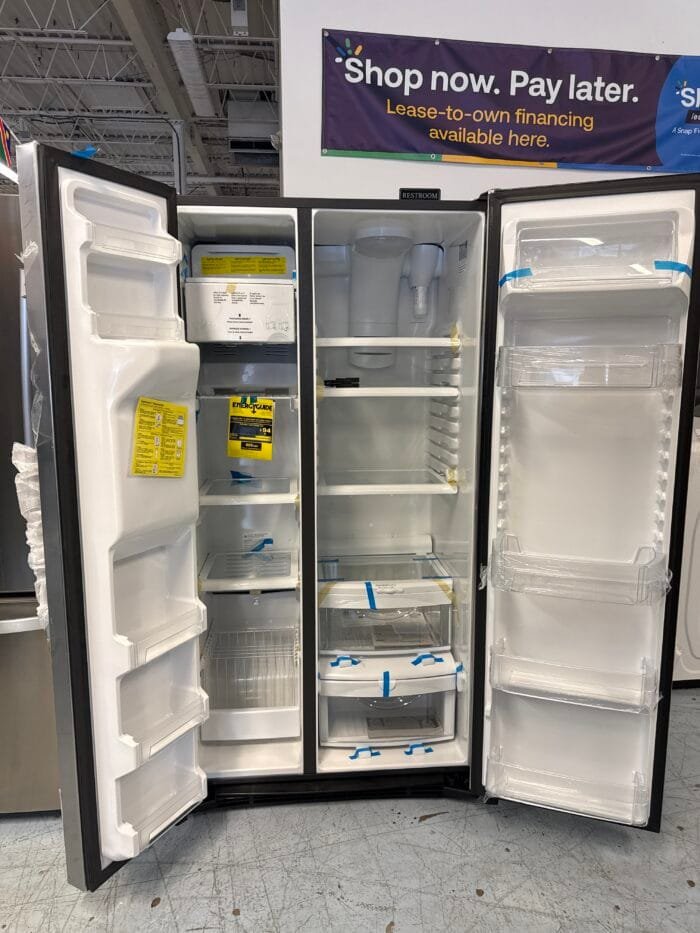 GE GZS22DSJSS 21.9 cu. ft. Side by Side Refrigerator in Stainless Steel, Counter Depth - Image 3