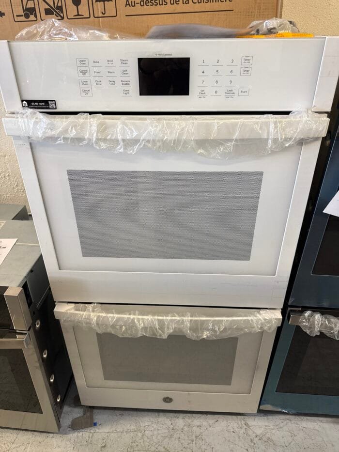 GE JKD3000DNWW 27 in. Smart Double Electric Wall Oven with Self Clean in White - Image 2
