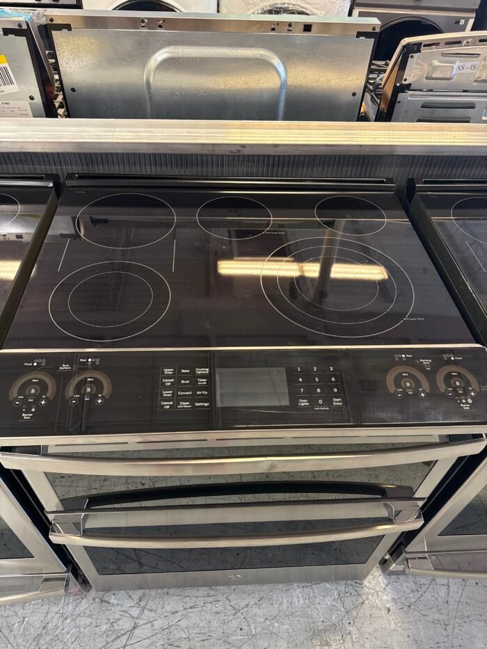 GE PS960YPFS Profile 30 in. 5 Burner Element Smart Slide-In Double Oven Electric Range in Fingerprint Resistant Stainless - Image 3