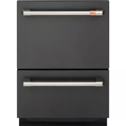 CAFE CDD420P3TD1 24 in. Matte Black Double Drawer Dishwasher