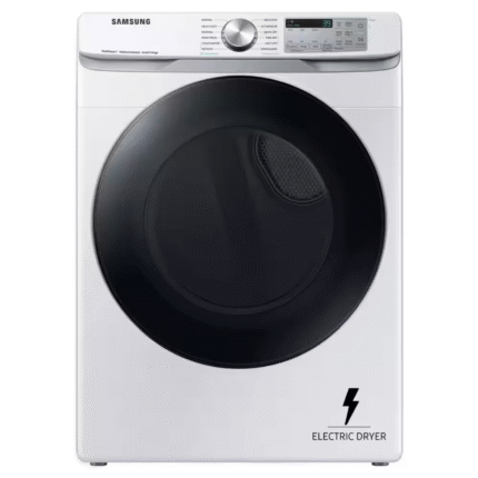 SAMSUNG DVE45B6300W 7.5 cu. ft. Vented Smart Stackable Electric Dryer in White with Steam Sanitize