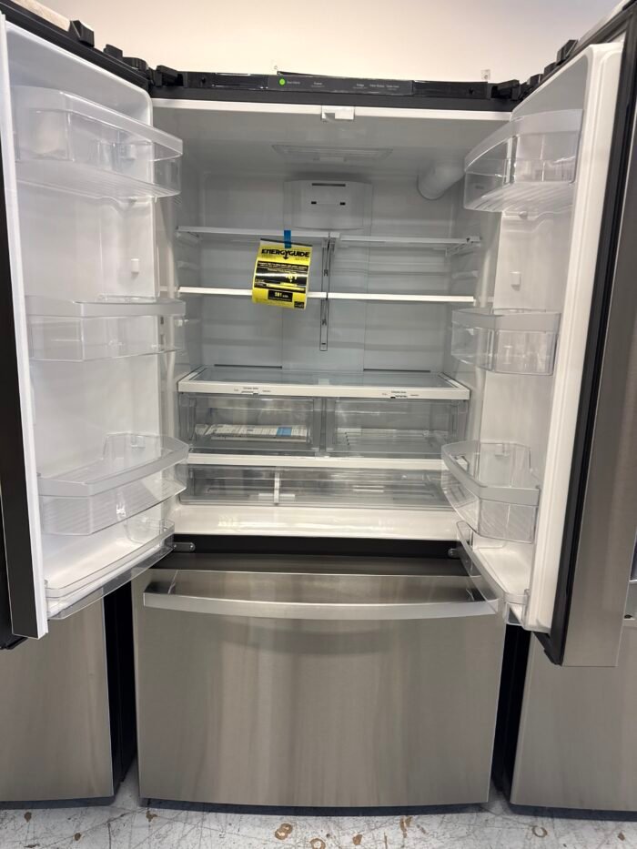 GE GWE22JYMFS 21.9 cu. ft. Counter Depth French Door Refrigerator w/Internal Dispenser in Fingerprint Resistant Stainless - Image 3