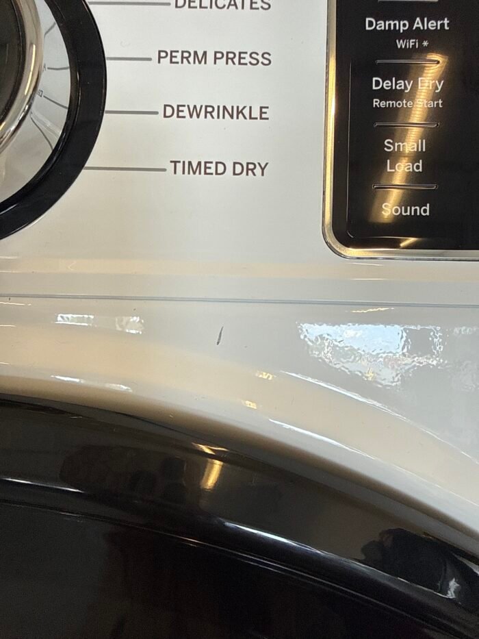 GE GFD55ESSNWW 7.8 cu. ft. Smart Front Load Electric Dryer in White with Sanitize Cycle - Image 5