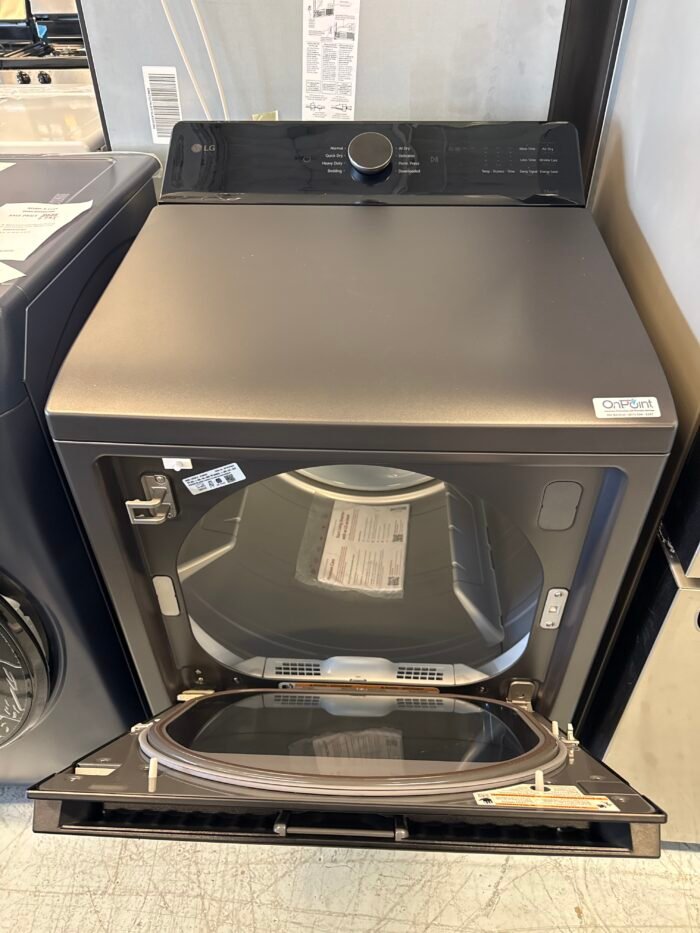 LG DLE8400BE 7.3 cu. ft. Vented SMART Electric Dryer in Matte Black with EasyLoad Door and Sensor Dry Technology - Image 3