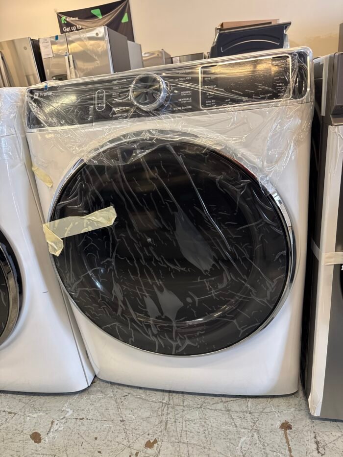 GE PFD87ESSVWW Profile 7.8 cu. ft. vented Electric Dryer in White with Steam and Sanitize Cycle - Image 2