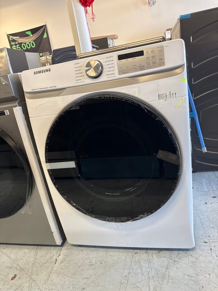 SAMSUNG DVE45B6300W 7.5 cu. ft. Vented Smart Stackable Electric Dryer in White with Steam Sanitize - Image 2