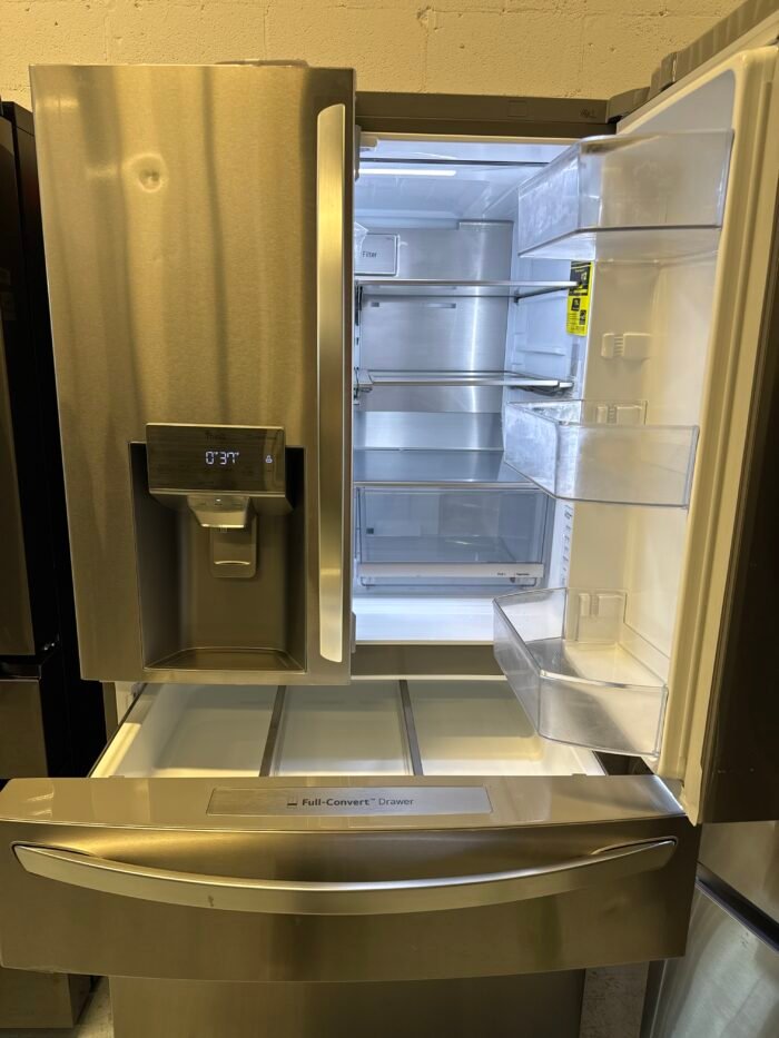 LG LRMXS3006S 30 cu. ft. 4-Door French Door Refrigerator Full Convert Drawer, Smart Cooling and Craft Ice, Print Proof Stainless Steel - Image 4