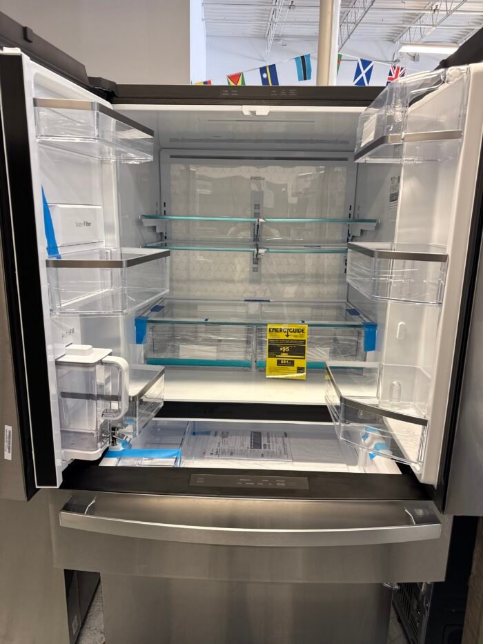 GE PGE29BYTFS Profile 28.7 cu. ft. 4-Door French Door Refrigerator in Stainless Steel with Dual-Dispense Autofill Pitcher - Image 3