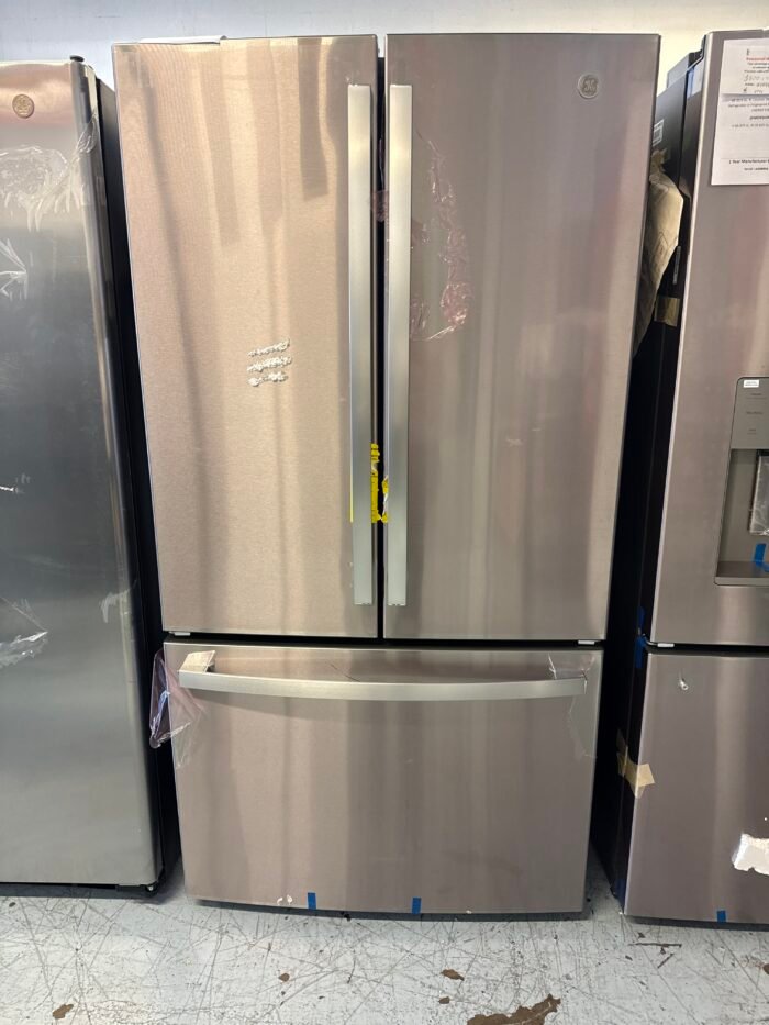 GE GWE22JYMFS 21.9 cu. ft. Counter Depth French Door Refrigerator w/Internal Dispenser in Fingerprint Resistant Stainless, ENERGY STAR - Image 2