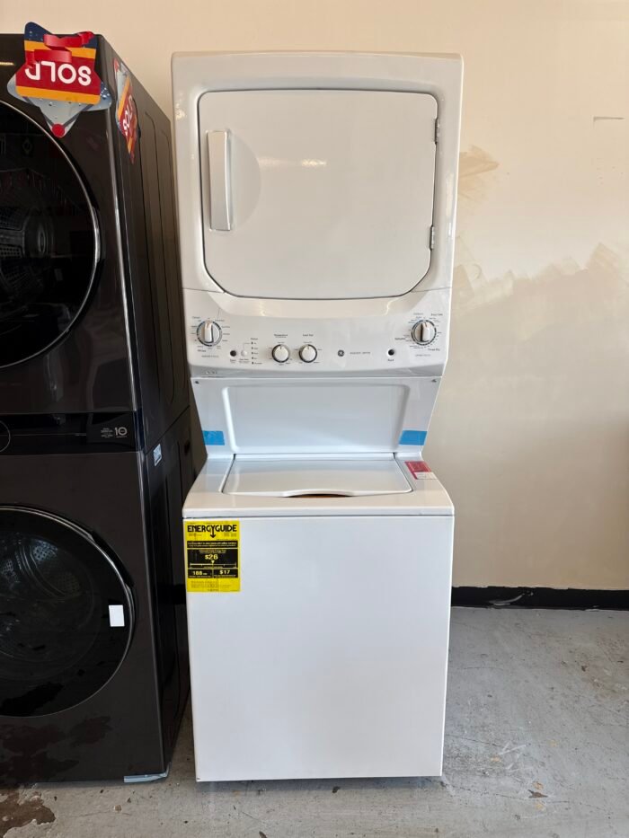 GE GUD27ESSMWW 3.8 cu. ft. Washer 5.9 cu. ft. Electric Dryer Combo in White - Image 2