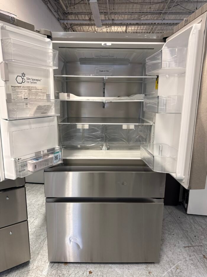 LG LF29H8330S 29 cu. ft. SMART Standard Depth MAX French Door Refrigerator with Full Convert Drawer in PrintProof Stainless Steel - Image 3