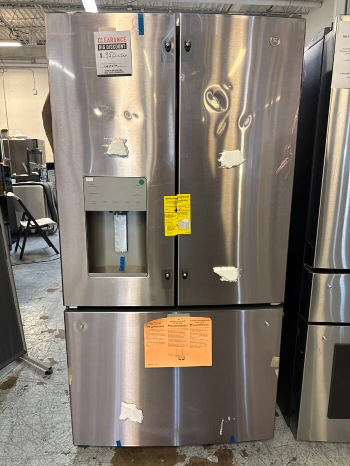 GE GYE21JYMFS 20.6 cu. ft. Counter Depth French Door Refrigerator in Fingerprint Resistant Stainless, - Image 2