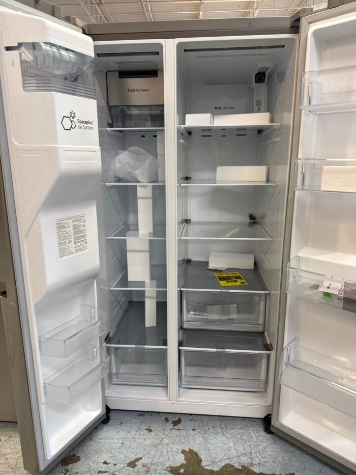 LG LHSXS2706S 27 cu. ft. Side by Side Smart Refrigerator w/ Craft Ice, External Ice and Water Dispenser in PrintProof Stainless Steel - Image 3