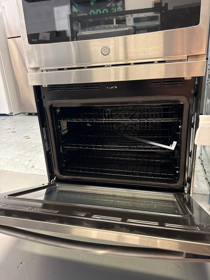 GE PT7800SHSS Profile 30 in. Double Electric Wall Oven with Convection Self-Cleaning and Built-In Microwave in Stainless Steel - Image 3