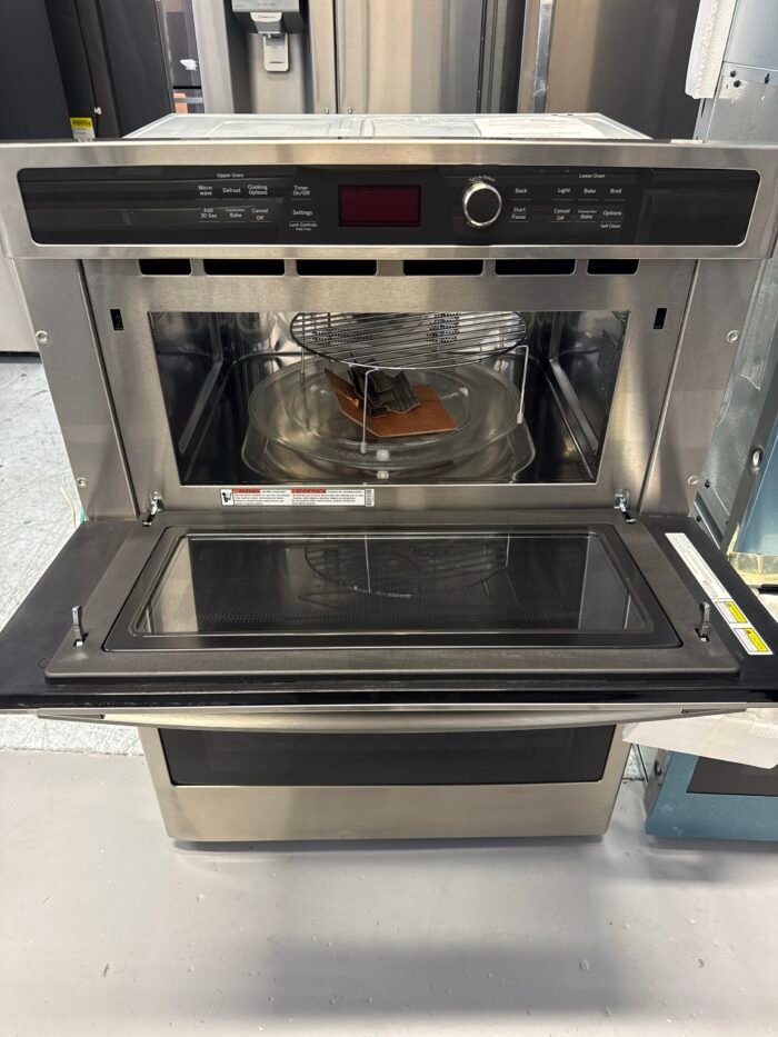 GE PT7800SHSS Profile 30 in. Double Electric Wall Oven with Convection Self-Cleaning and Built-In Microwave in Stainless Steel - Image 4