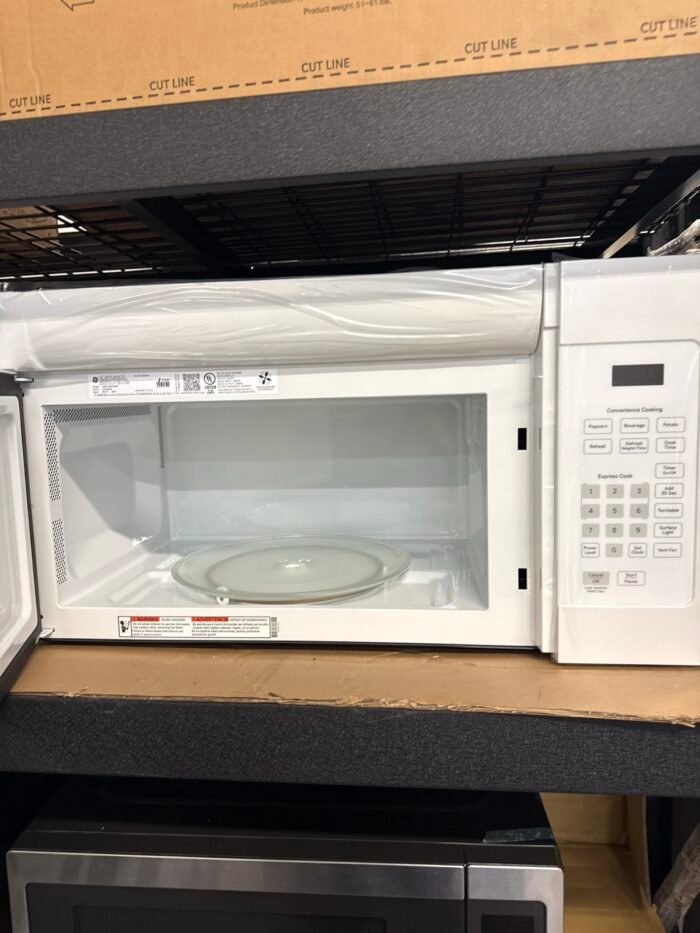 GE JVM3160DFWW 1.6 cu. ft. Over-the-Range Microwave in White - Image 3