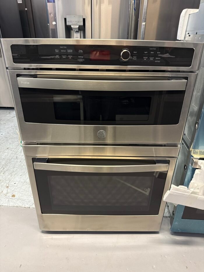 GE PT7800SHSS Profile 30 in. Double Electric Wall Oven with Convection Self-Cleaning and Built-In Microwave in Stainless Steel - Image 2
