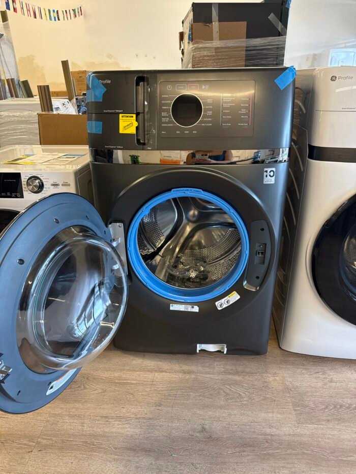 GE PFQ97HSPVDS Profile 4.8 cu. ft. Smart UltraFast Electric Washer & Dryer Combo in Carbon Graphite with Ventless Heat Pump Technology - Image 3