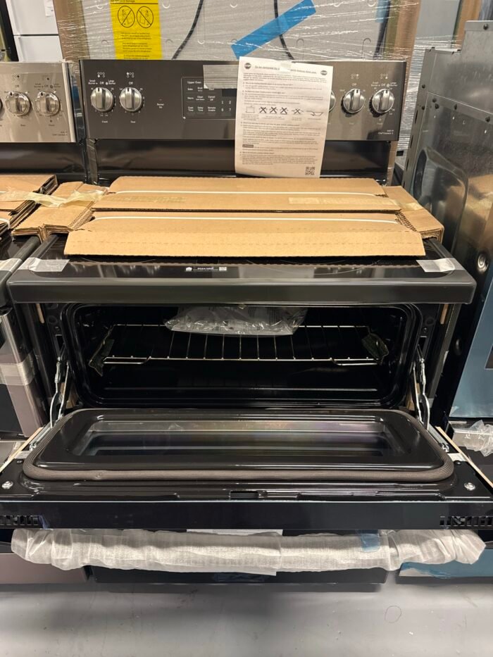 GE PB965BPTS Profile 30 in. 5 Burner Smart Freestanding Double Oven Electric Range in Black Stainless with Convection and Air Fry - Image 3