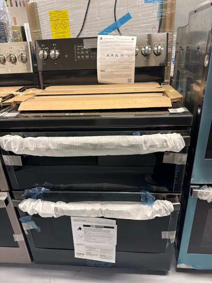 GE PB965BPTS Profile 30 in. 5 Burner Smart Freestanding Double Oven Electric Range in Black Stainless with Convection and Air Fry - Image 2