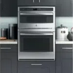 GE PT7800SHSS Profile 30 in. Double Electric Wall Oven with Convection Self-Cleaning and Built-In Microwave in Stainless Steel