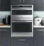 GE PT7800SHSS Profile 30 in. Double Electric Wall Oven with Convection Self-Cleaning and Built-In Microwave in Stainless Steel