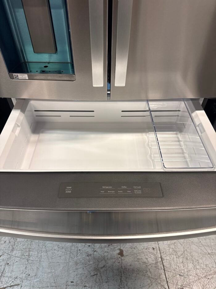 GE PXD22BYPFS Profile 22.3 cu. ft. Counter Depth Four Door French Door Refrigerator in Stainless Steel with Hands-Free Autofill - Image 4