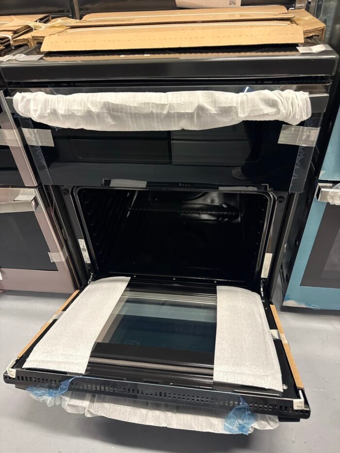 GE PB965BPTS Profile 30 in. 5 Burner Smart Freestanding Double Oven Electric Range in Black Stainless with Convection and Air Fry - Image 4