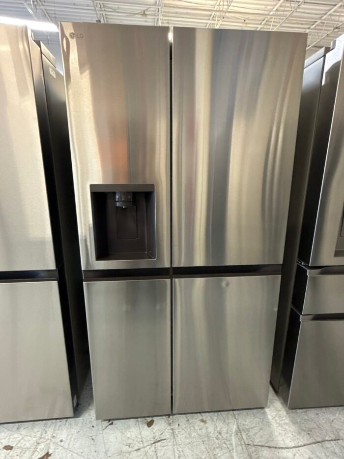 LG LHSXS2706S 27 cu. ft. Side by Side Smart Refrigerator w/ Craft Ice, External Ice and Water Dispenser in PrintProof Stainless Steel - Image 2