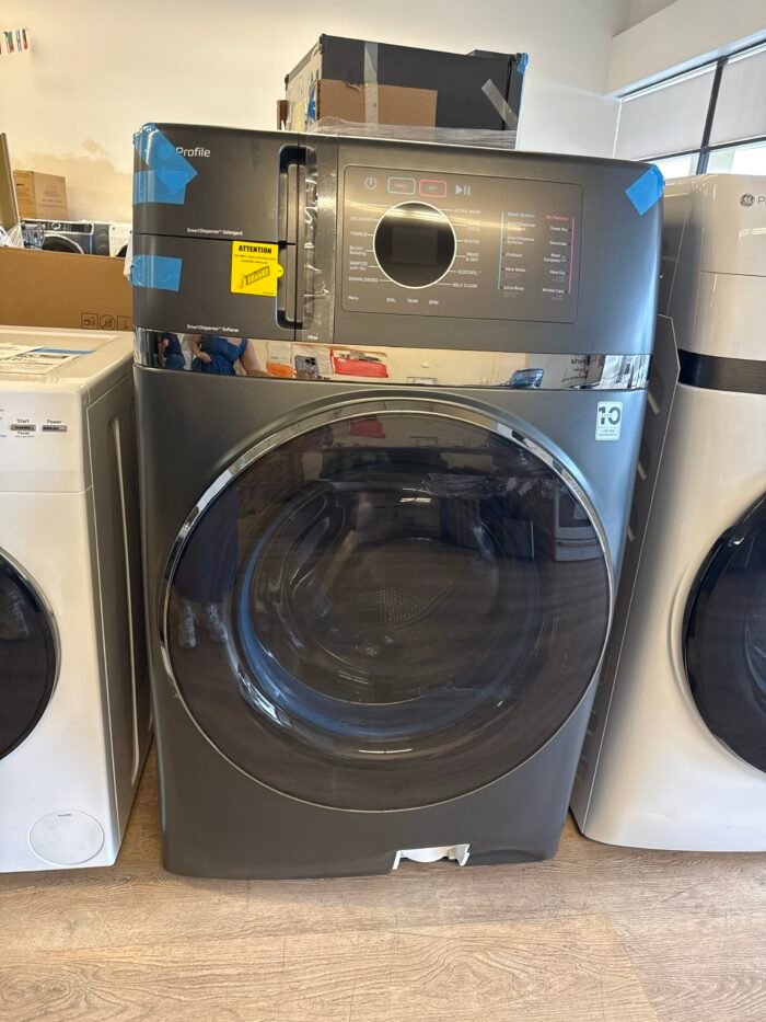 GE PFQ97HSPVDS Profile 4.8 cu. ft. Smart UltraFast Electric Washer & Dryer Combo in Carbon Graphite with Ventless Heat Pump Technology - Image 2