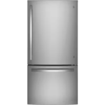 GE GDE25EYKFS 24.8 cu. ft. Bottom Freezer Refrigerator in Fingerprint Resistant Stainless Steel, Standard Depth ENERGY STAR